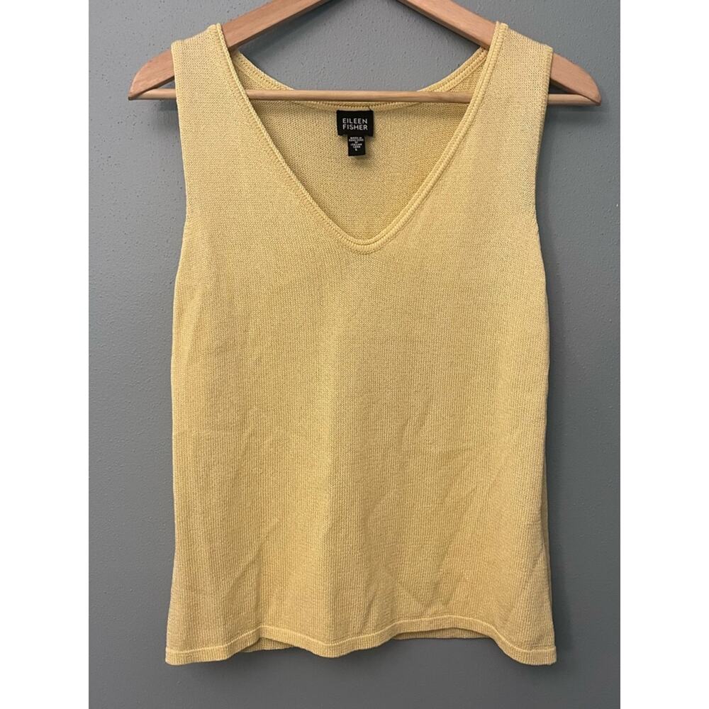 Eileen Fisher V-Neck Sleeveless Sweater